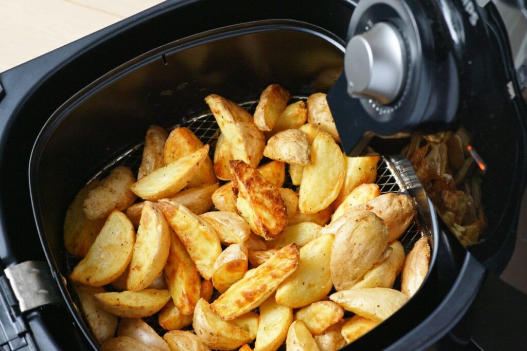 Potatisklyftor i airfryer